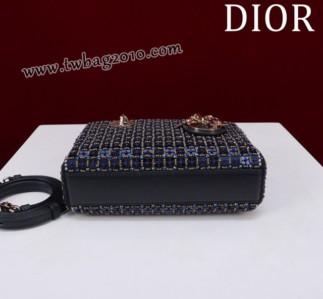 Dior专柜新款迪奥顶级原单超迷你刺绣珠片lady d-joy-micro djfk1055